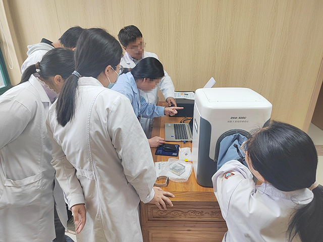 德清縣洛舍鎮衛生院成功裝機品源醫療DXA-500C便攜式雙能X射線骨密度儀